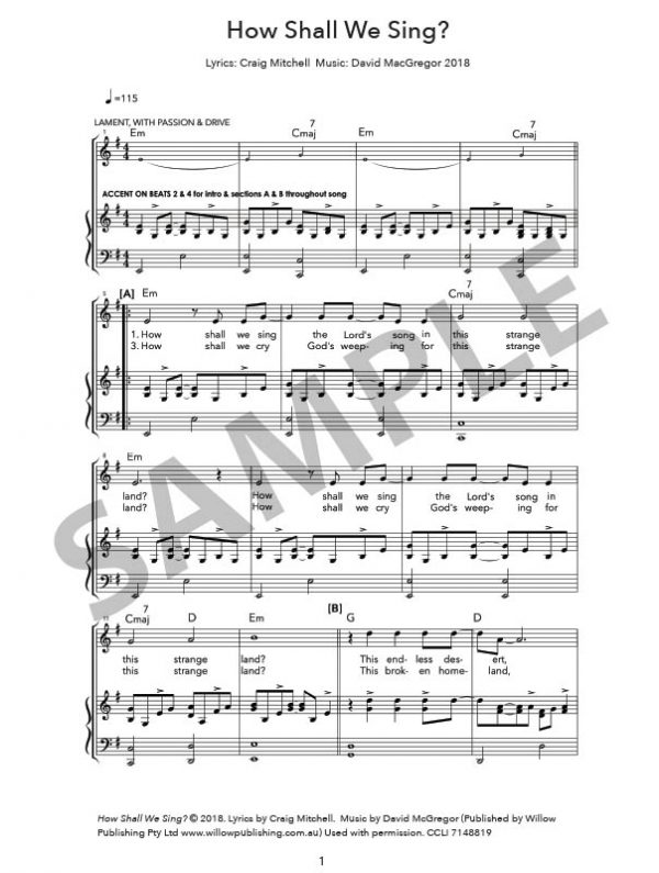 How Shall We Sing - Sheet Music