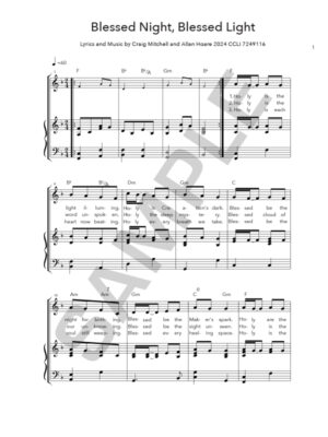 Blessed Night, Blessed Light - Sheet Music
