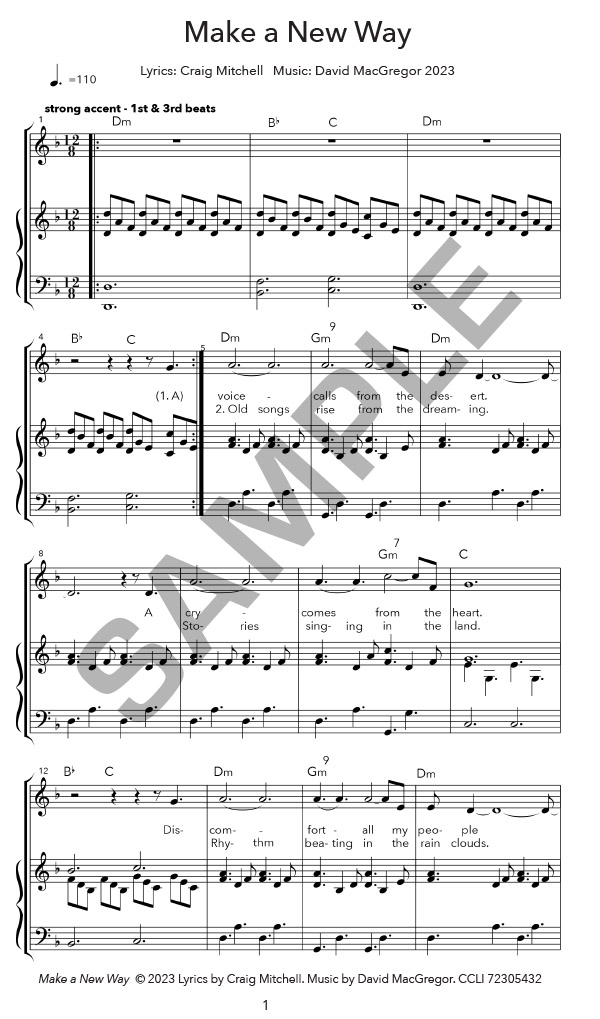 Make a New Way - Sheet Music