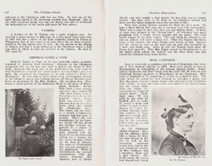 Chatham Island Biographies